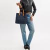 Coach Field 30 Removable Shoulder Strap Fabric Tote Bag Women Tote Bags Denim-Blue CAA89-IMXIA