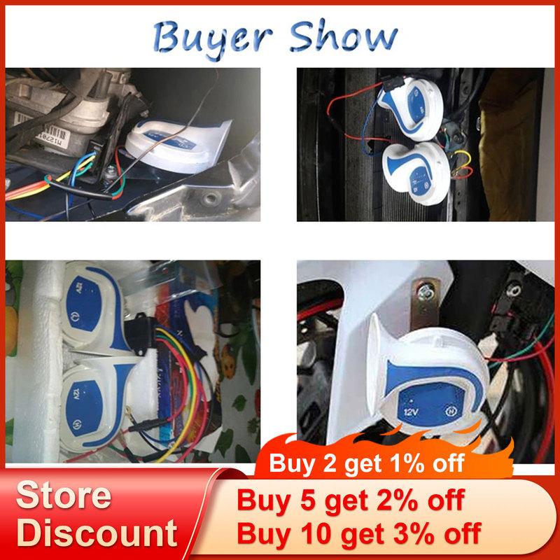 Spanish Warehouse 2pcs Car Speaker Vehicle Auto 18 Voices Tone Music Speakers Horns Alarm 12V Motor Motorcycle Signal Horn