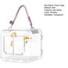 Bird Carrier Travel Parrot Cage Transparent Ventilated Bird Cage with Safety Locks Portable Bird