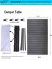 120x60 Folding Outdoor Camping Table with Buckle and Crossbar