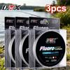 FTK 3PCS Fishing Line, Nylon, 300 Meters, Leader Line, Long-Range Casting, Ultra-High Tensile Strength, Abrasion-Resistant Main Line