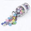 50PCS Multi-Color Round Button Plaid Button Love Scrapbooking for Wedding Decor Sewing Accessories