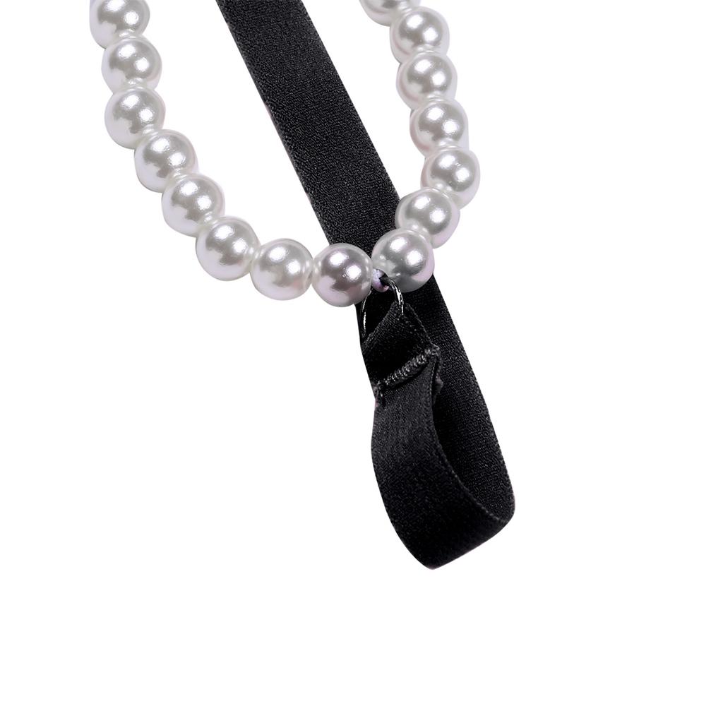 Sexy Pearl G-string Elastic Crotchless Briefs Thongs Underwear G-string Nightwear Women's Erotic Panties Underwear Clubwear