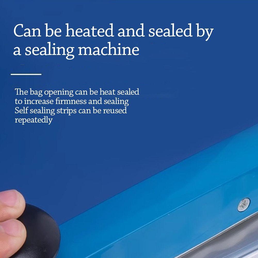 10Pcs/Bag Reusable Food Bag Aluminum Foil Kitchen Organizer Bags New Freezer Stand Up Bag