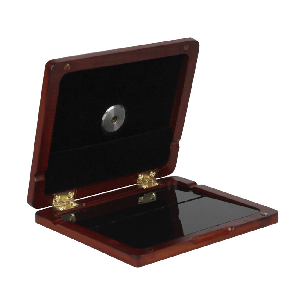 M MBAT Clarinet Reed Protector Premium Solid Wood Portable Saxophone Reed Case Built-in Hygrometer Woodwind Parts & Accessories