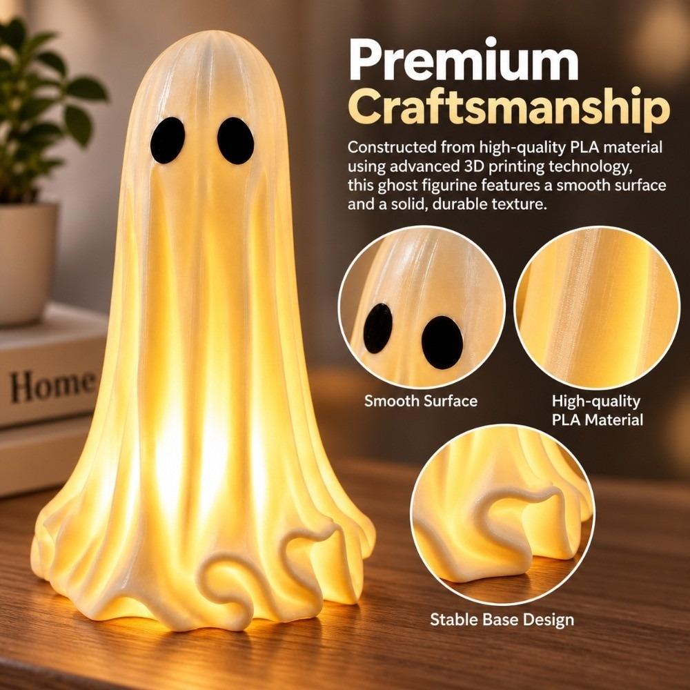 Glowing Ghost Ghost Lamp Light Up LED Ghost Figurine Decoration Halloween Lamp  Home