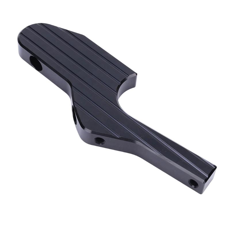 Ribbed Motorcycle Footboard Extensions for GTS300, Black Left and Right Set for Original Footrest Replacement or Modification Tasks