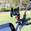 Foldable Aluminum Alloy Phone Holder for Electric Vehicles, Bikes, & Motorcycles with Shock Absorption