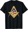 NEW LIMITED Masonic USA American Flag Square  Compass Freemason T-Shirt S-5XL Unisex T-Shirt