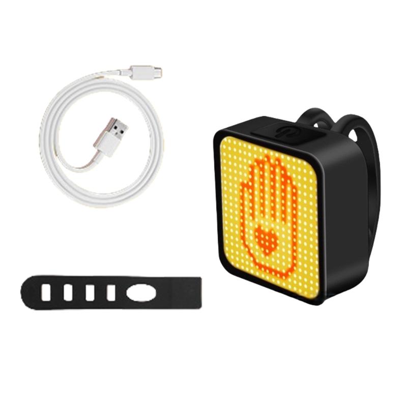 

Creative Shape Bike Cycling Safety Warning Lamp USB Rechargeable Bike Rear Light Waterproofs Bicycles Taillight