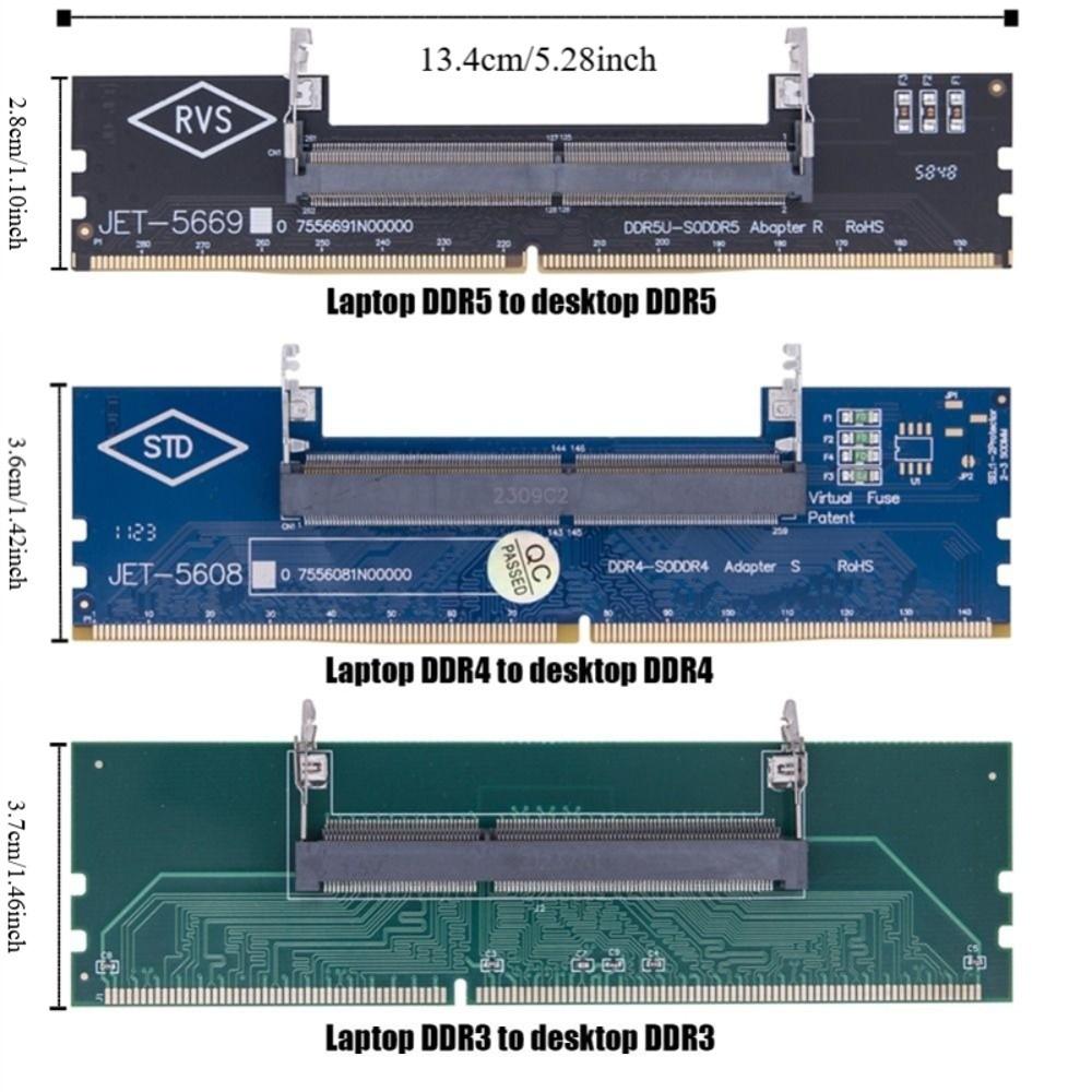 4-Layered PCB Design SO-DIMM To DIMM Adapter 240pin 288pin Better Protection DDR3 DDR4 DDR5 RAM Adapter Card Upgraded Version