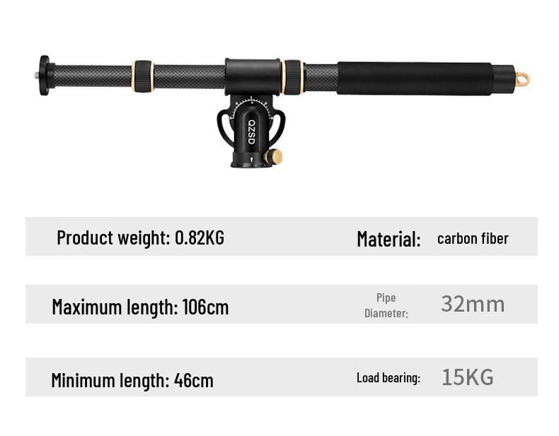 8 Lightweight Camera Overhead Shooting Bracket DSLR Tripod Extension Rod Set for Mirrorless or Mobile Horizontal Shooting