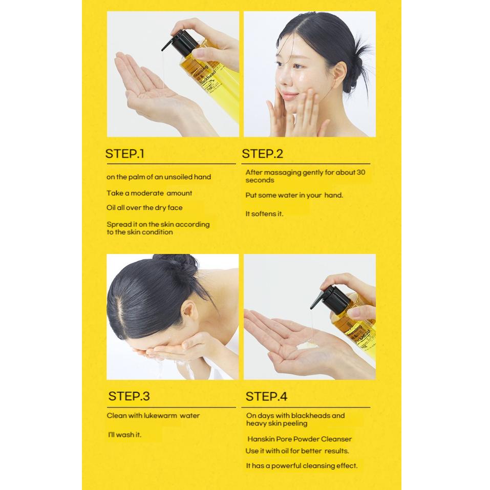 Hanskin Huile Nettoyante & Points Noirs PHA 300ml