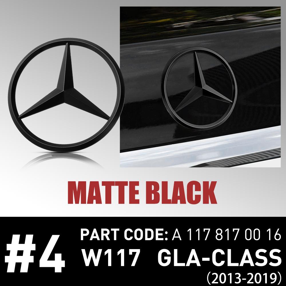 ABS Original Car Rear Trunk Badge Sticker Mercedes Emblem Snap Cover For Mercedes Benz CLA-class AMG 117 2013-2019 A1178170016