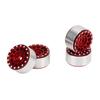 4 PCS RC Beadlock Wheel Hubs Aluminum Alloy RC Wheel Rims Hub for Traxxas 1 18 RC Cars for Axial SCX24 1 24 RC Cars Red