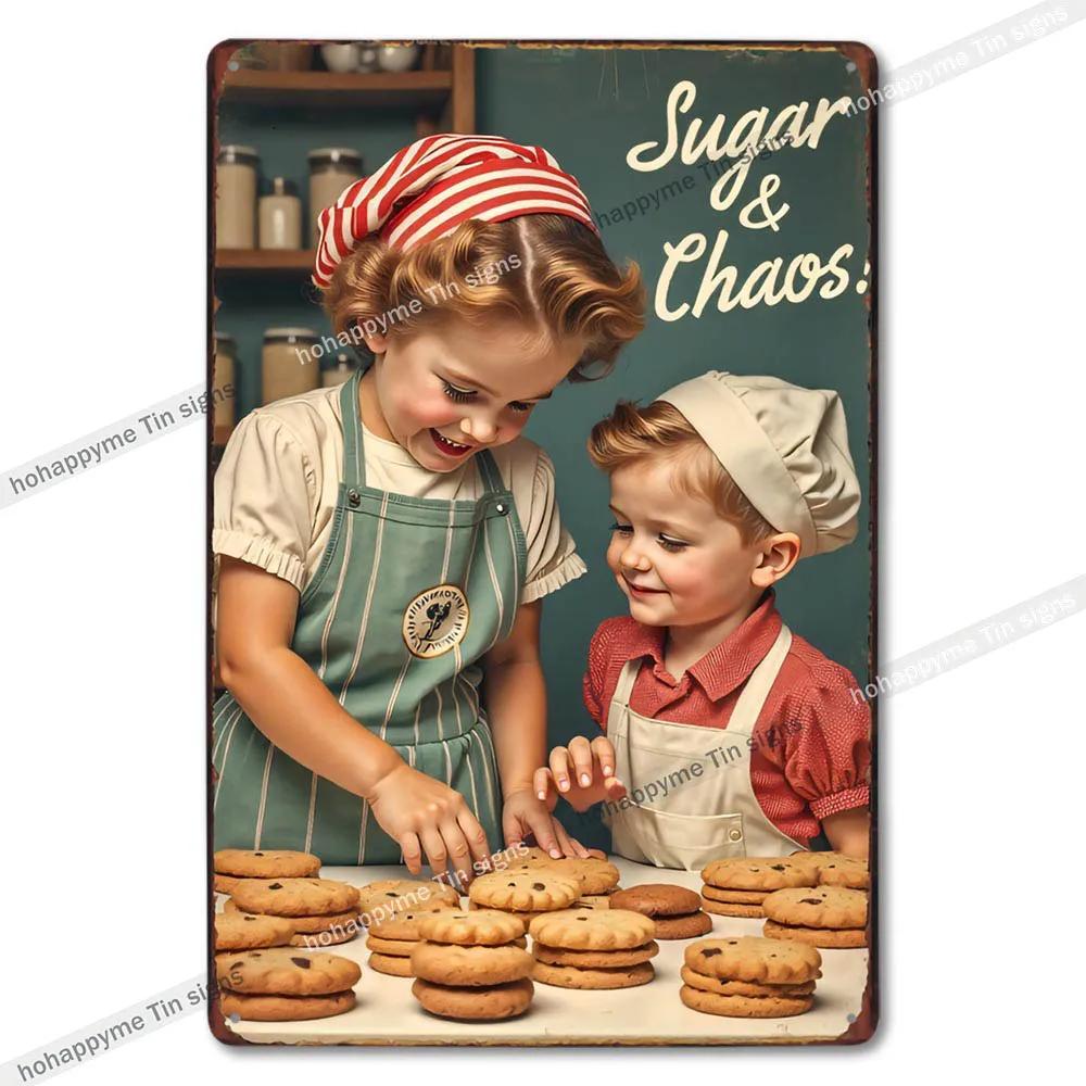 Retro Metal Tin Signs Vintage Food Ad Kitchen Wall Decor Home Art