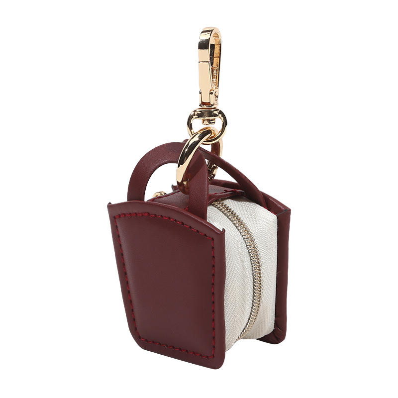 Portable Mini PU Jewelry Box Minimalist Gifts Jewelry Storage Case Keychain Travel Bag Pendant Bag Accessories