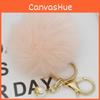 Premium Quality Rabbit Fur Ball Pompom Key Ring For Versatile Use