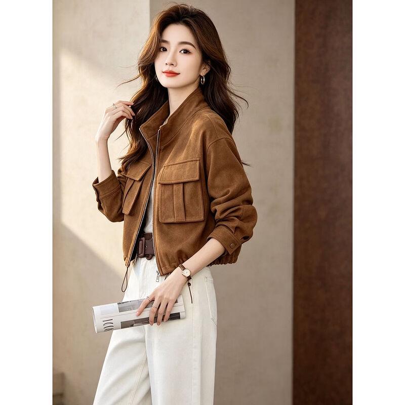 D.F.DEAR American Retro Relaxed Short Stand Collar Jacket