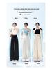 Women's High Waist White Linen Wide Leg Pants