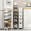 5-Layer Kitchen Slim Storage Cabinet with Drawers