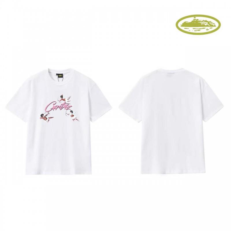 CORT Alcatraz Basic Short Sleeve T-Shirt Phantom Letter Print Couple Streetwear Teens