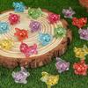 Non-Toxic 10/20Pcs Mini Resin Axolotl Miniature Glitter Axolotl Tiny Animal Figures Ornament For Diy Fairy Garden Glass Container