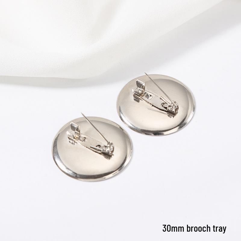 Safety Pin Brooch Base with Locking Head for Handmade DIY Corsage & Sweater Button Accessories