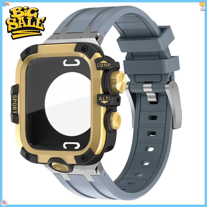 Vollständige Hülle + Armband für Apple Watch Ultra 3 2 49mm Harte Stoßstange GWG Style Displayschutzfolie für iWatch Series 11 10 46MM 45MM 4