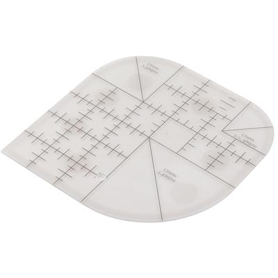 Tagliacurve angolare acrilico per cucito, righello per patchwork, modello per cucito, strumento per patchwork fai da te