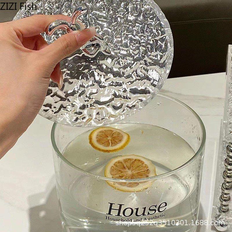 Transparent Glass Cold Water Kettle Creative Tea Set Bar Family Gathering Beverage Juice Bucket with Faucet Tea Ceremony Tea Set