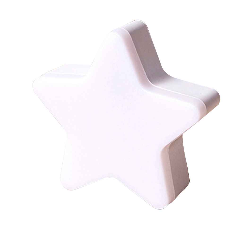 Cartoon Star LED Children Animal Night Light Soft Silicone Bedroom Lamp Gift
