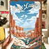 D Flat  pc DFlat Metal Sign Retro Tin Painting Bryce Canyon National Park X InchesX Cm Showing Magnificent Red