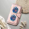 Leisure Surfing Printed Purse Fashion Faux Leather Long Wallet Portable Card Holder for Daily Use