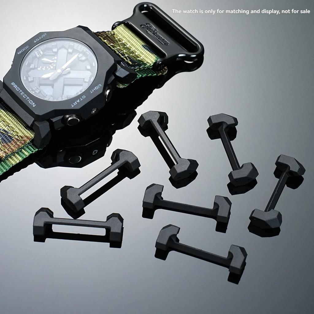 Connettore per Orologio GA-2300 per Casio G-SHOCK GA2300 GA 2300 Adattatore per Orologio Cinturino Modificato in Pelle Gomma Acciaio Convertitore Metallico 24mm