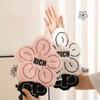 Cute Hand Towels Flower Shape Quick-drying Hand Towel Hanging Hand Towel for Kitchen Bathroom Handkerchief Home Supplies