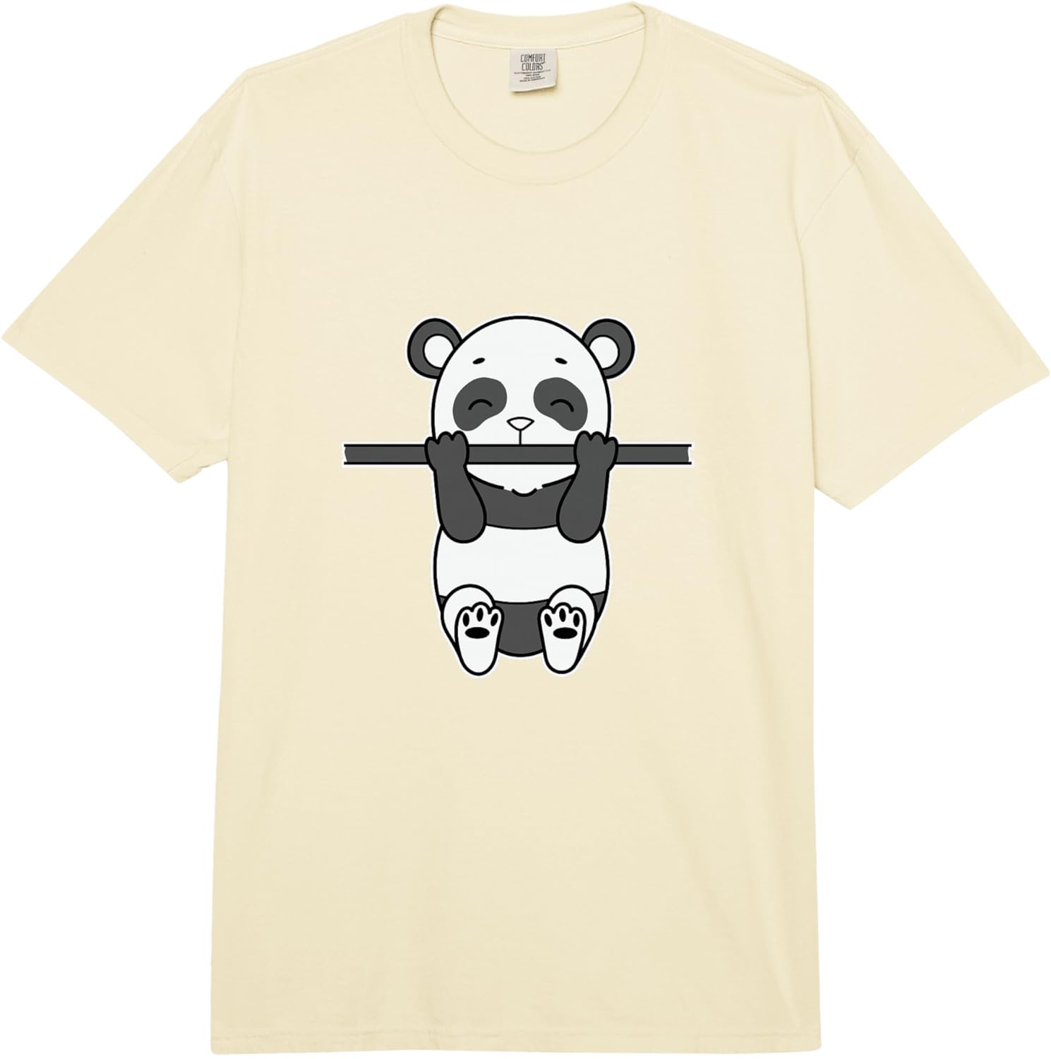 

Panda Does Fitness Sport Comfort Colors Adult Heavyweight T-Shirt Cotton Unisex Fashion Graphic T-Shirt Suitable for Daily Wear 4XL
