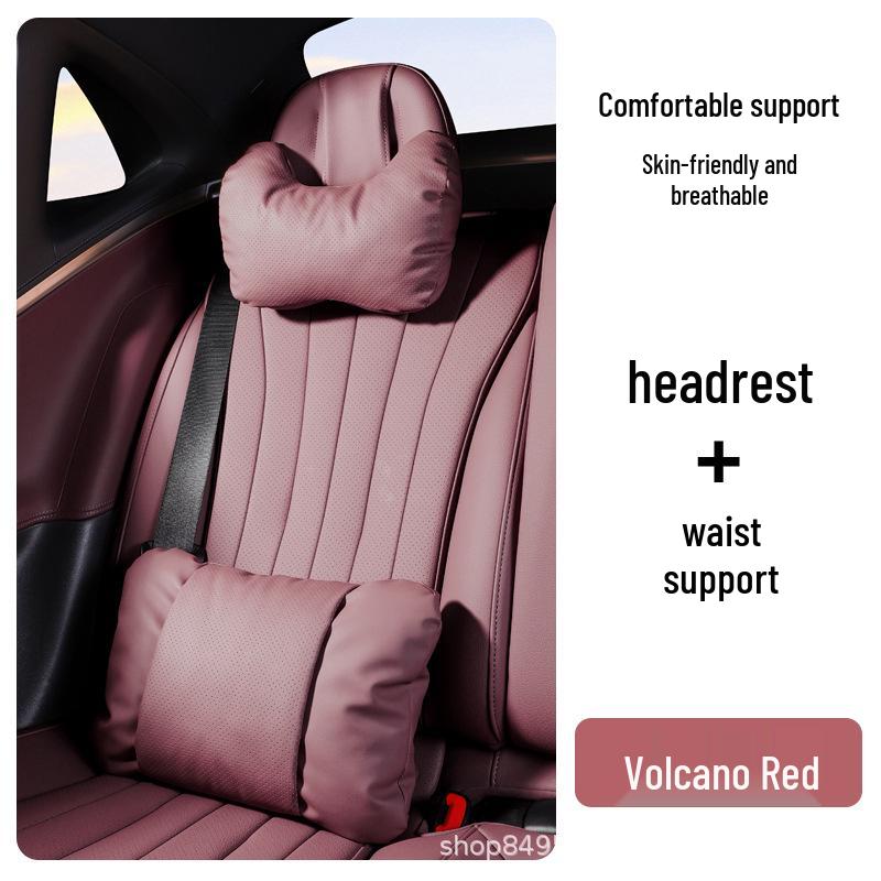 Mercedes Headrest & Lumbar Support Pillow for C/E/A/S Class, GLC260, GLE450, GLB.