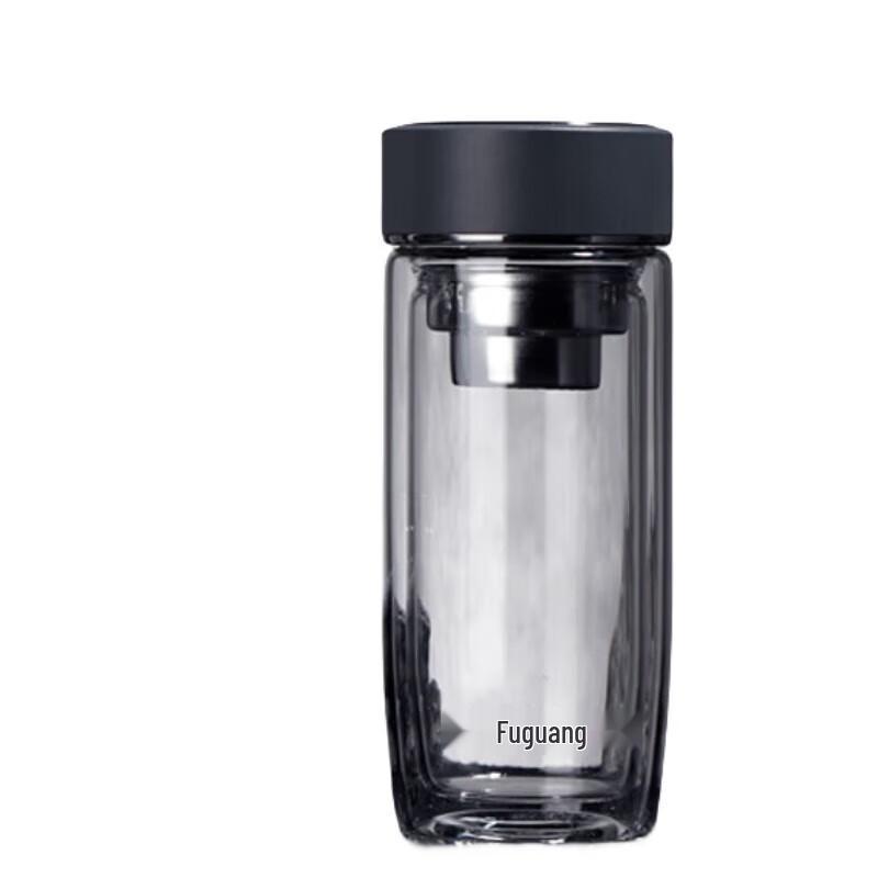 Fuguang Silver Ion Double-Layer Glass Travel Tea Cup