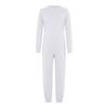 Unisex Kids Special Needs Clothing Round Neck Long Sleeve Back Invisible Zipper One Piece Cotton Jumpsuit