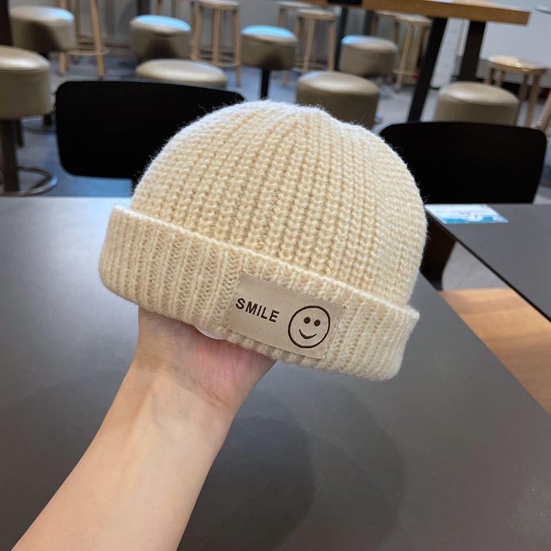 Woolen Hats for Children In Autumn and Winter. Personalized Landlord Hats for Boys and Girls In Spring. Versatile Concave Shape Melon Skin Hats.