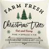 Merry Christmas Decor Cushion Cover x cm Pillow CaseCartoon Reindeer Santa Claus Printed Throw Pillowcase Linen Pillow Cover