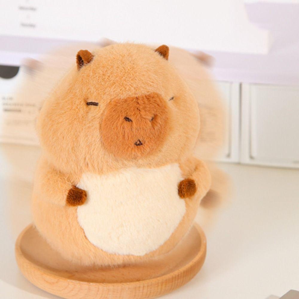 Plastic Capybara Plush Toy Model Handmade Panda Rocking Toy  Birthday Cake Decor
