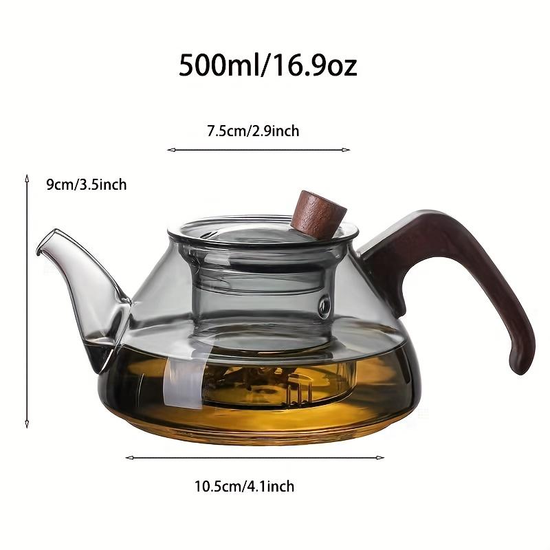 Elegant & Versatile Glass Teapot with Integrated Filter - Ideal for Every Tea Lover Perfect for Home & Office Use