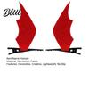 Lightweight Non Woven Hair Clips 2Pcs Halloween Red Bat Wings Clips 3D Wing Hairpin Funny Party Decorations Gothic Pins Cute Accessories for Women