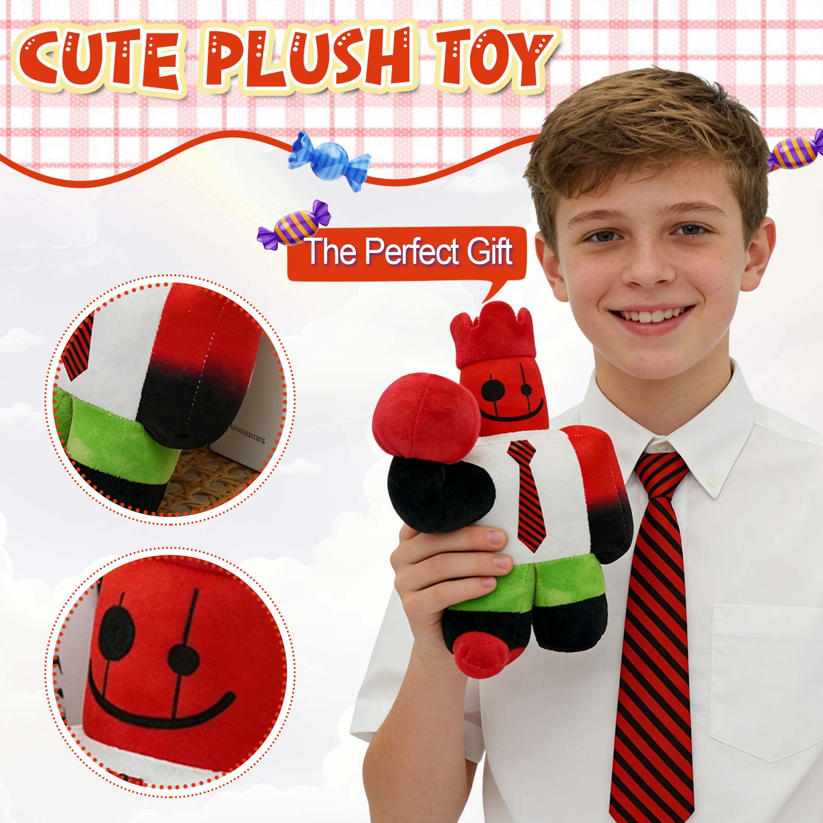 

Plush Doll, Toy Gift, Cartoon , Children s Rag Doll, Children s Gift Pillow One Size
