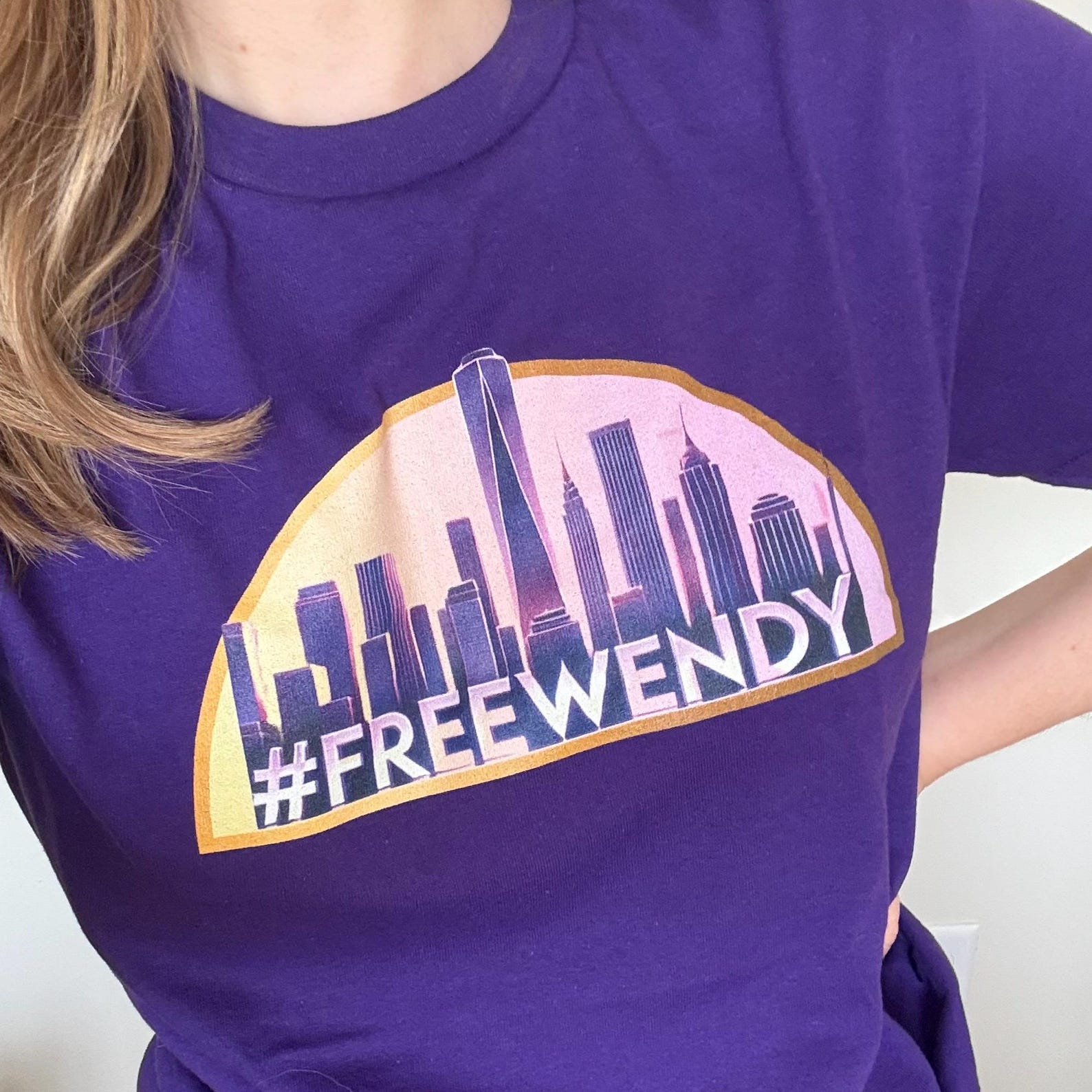FREE WENDY Cotton Tee, Wendy Williams T-Shirt, Wendy Protest Shirt, Pop Culture Gift, Wendy Williams Fan Gift, Conservatorship, #FreeWendy 3XL
