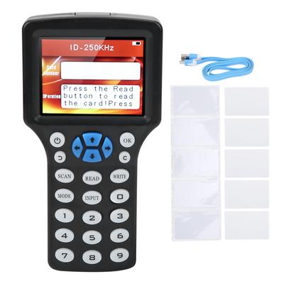 Handheld IC ID Card Reader Writer Multiple Frequency Portable CUID/FUID/UFUID Tag DuplicatorBlack