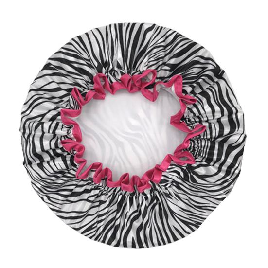 Druck Wiederverwendbare Unisex Badekappe Elastisches Band Doppellagige Haarkappe Haarpflege