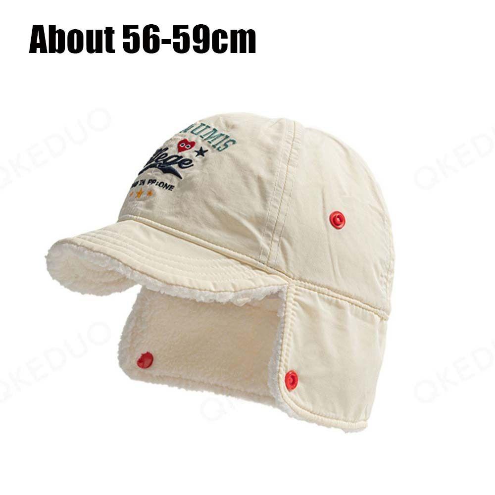 Faux Fur Beanies Cap Ear-Protection Plush Baseball Cap New Warm Plush Hat Outdoor